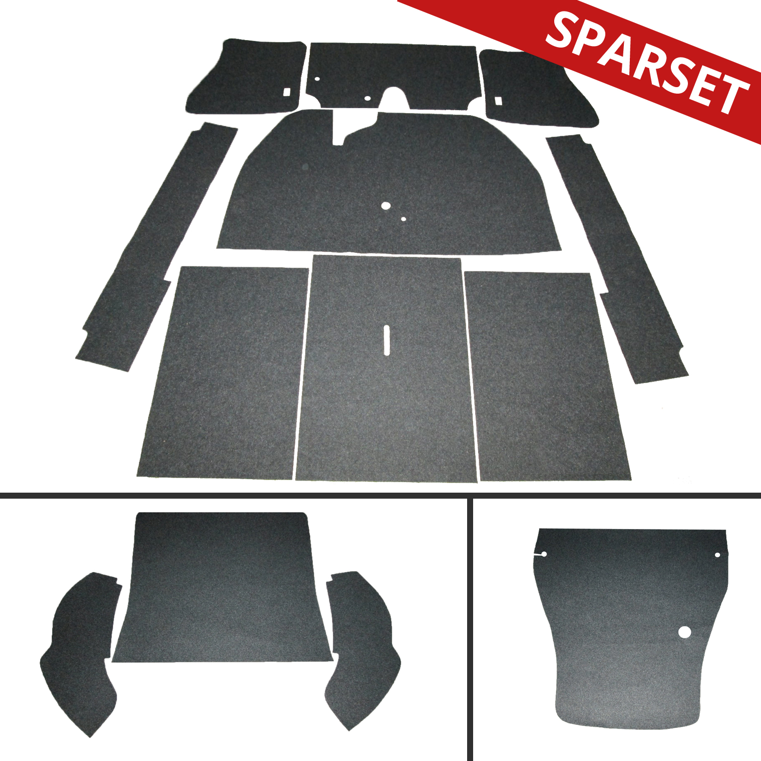 Innenraumteppich-Komplett für Käfer 1200