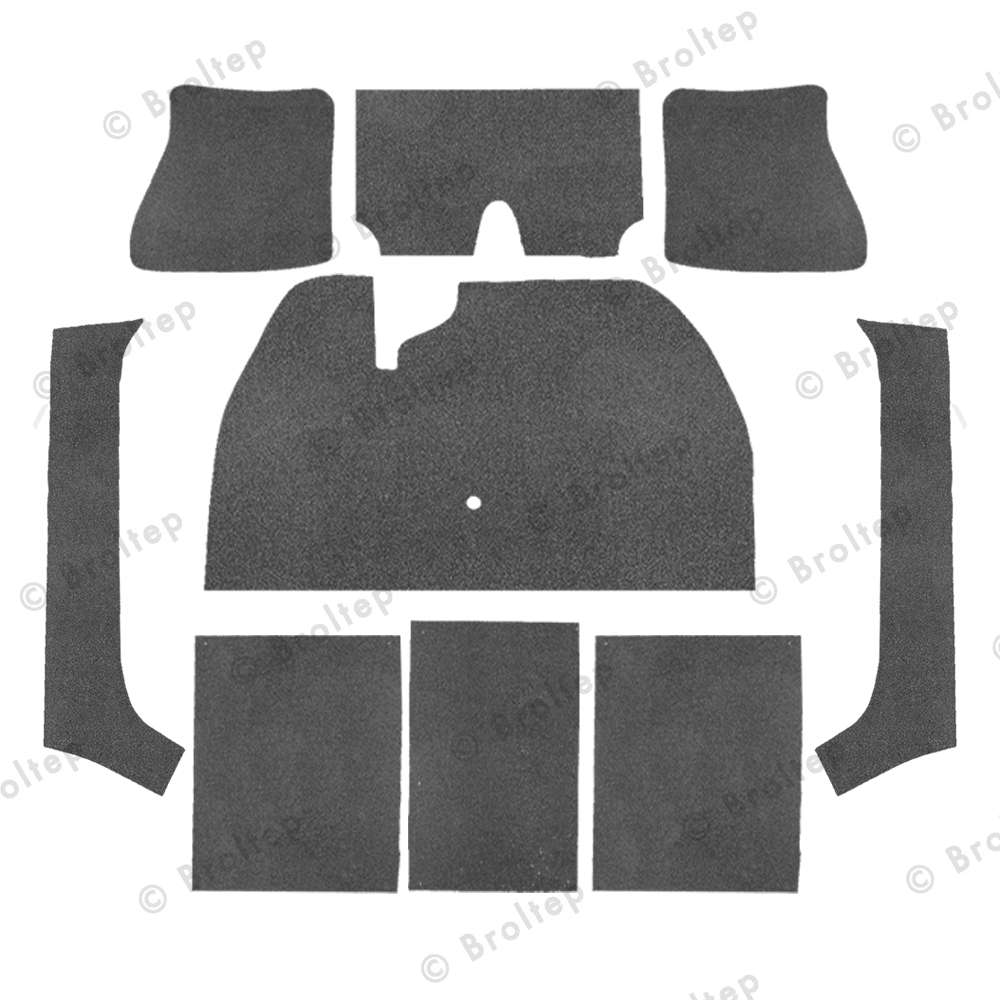 Innenraumteppich für Käfer 1200 Cabrio Bj. 54-64