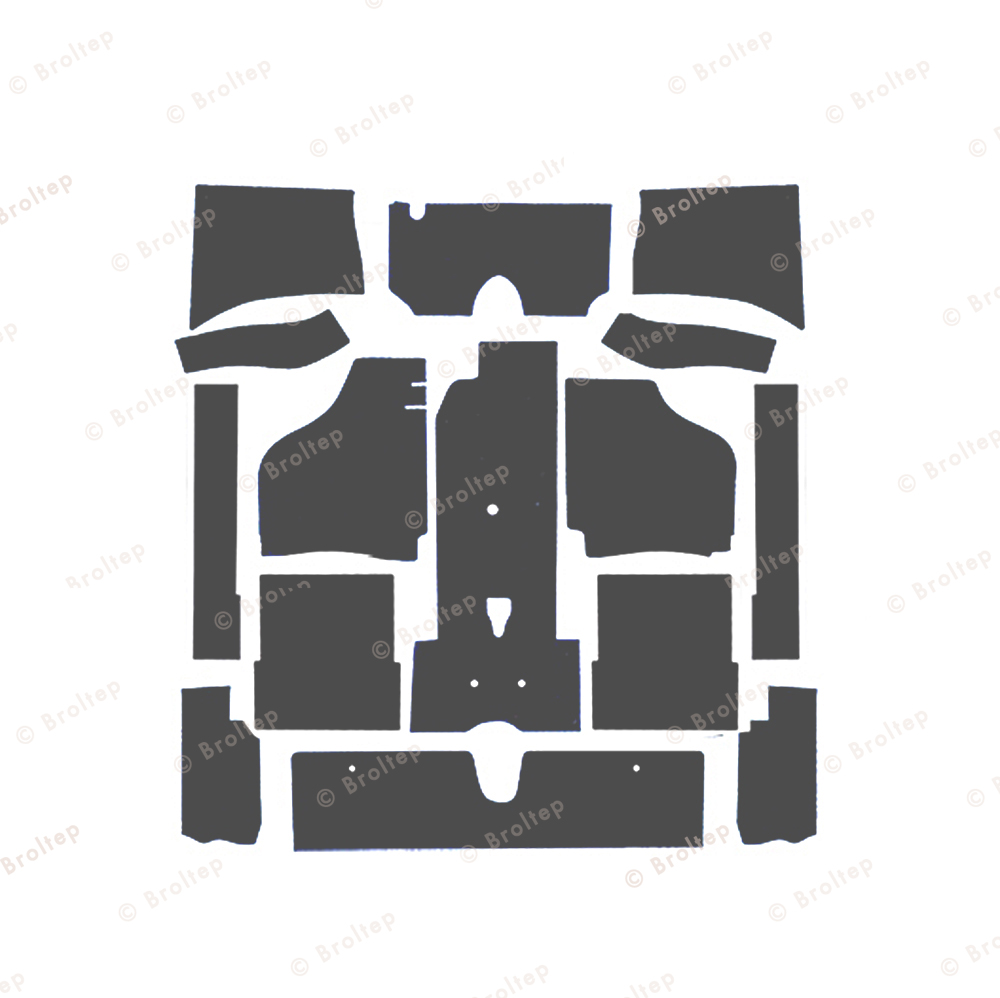 Innenraumteppich für Karmann Ghia Typ 14 Bj. 59-68