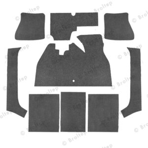 Innenraumteppich für Käfer 1200 BF Cabrio Bj. 54-64