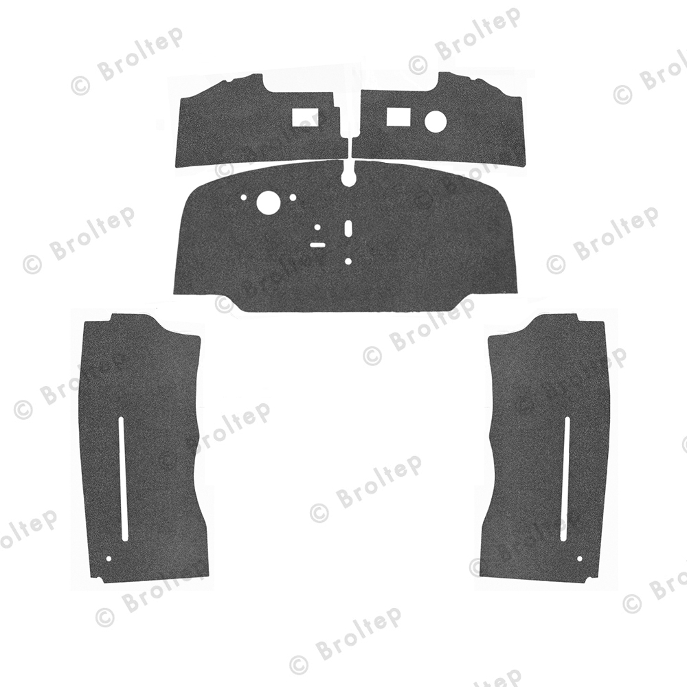 Innenraumteppich für Vw Bulli T 2a mit Trennwand