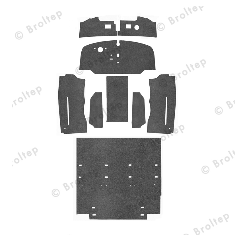 Innenraum-+Fahrgastraumteppich für Vw Bulli T 2a